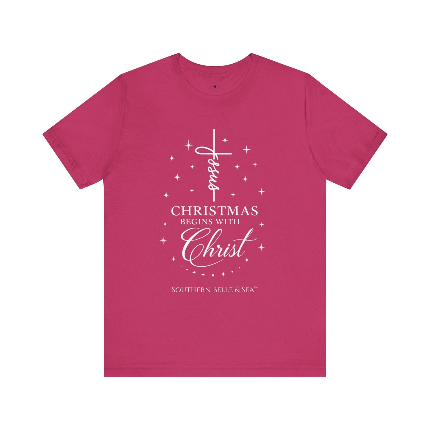 Christmas Begins With Christ T-Shirt (13 Colors) | Southern Belle & Sea™ - Southern Belle & Sea