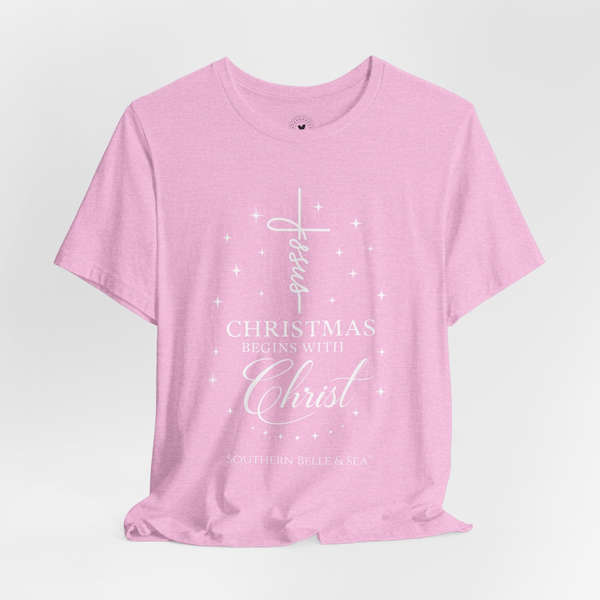 Christmas Begins With Christ T-Shirt (13 Colors) | Southern Belle & Sea™ - Southern Belle & Sea