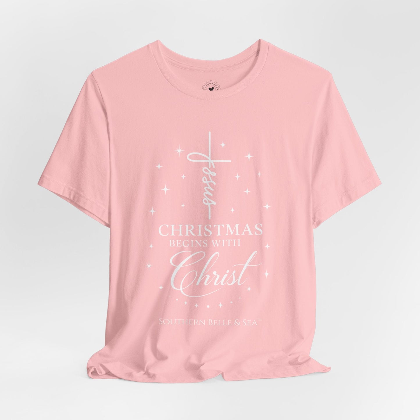Christmas Begins With Christ T-Shirt (13 Colors) | Southern Belle & Sea™ - Southern Belle & Sea