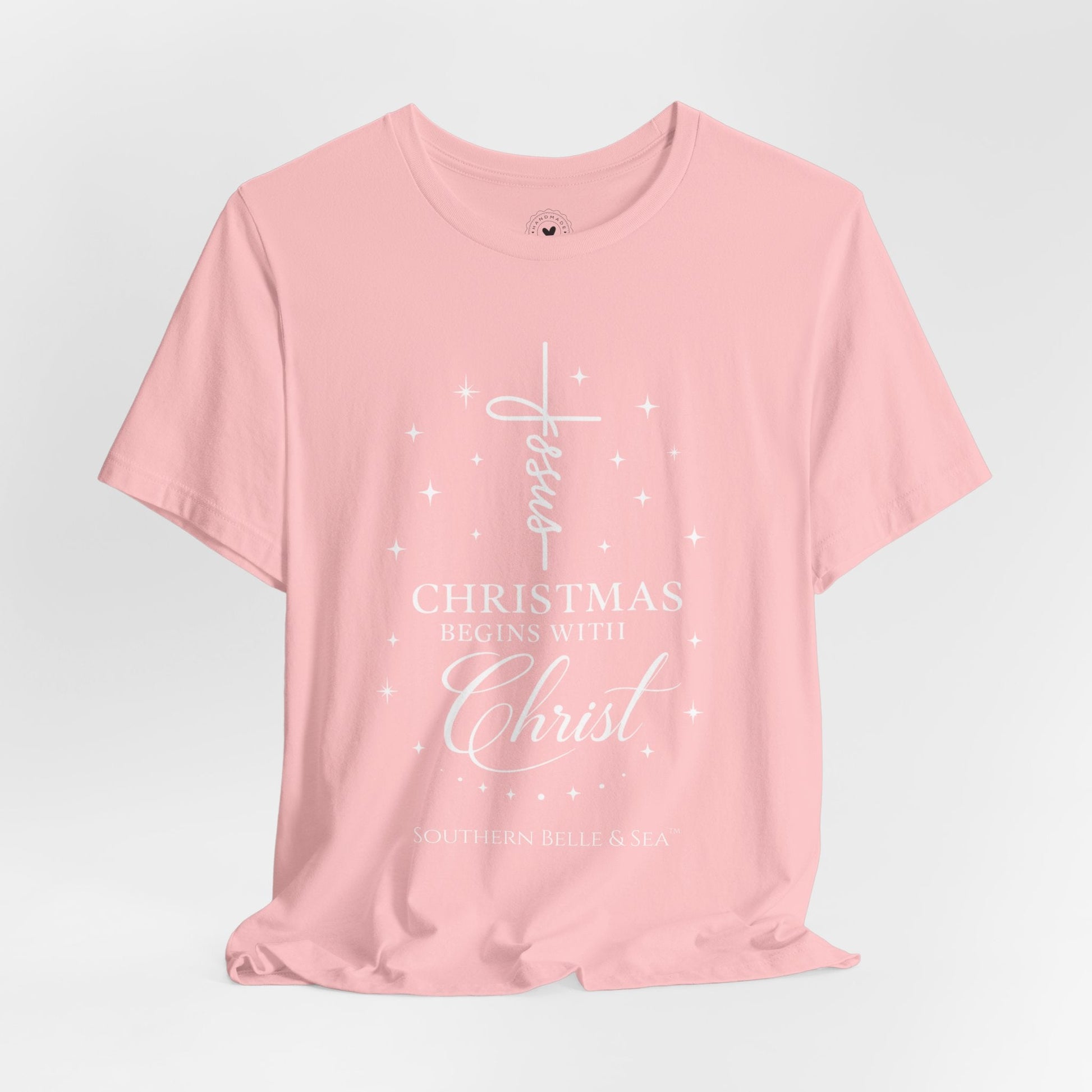 Christmas Begins With Christ T-Shirt (13 Colors) | Southern Belle & Sea™ - Southern Belle & Sea
