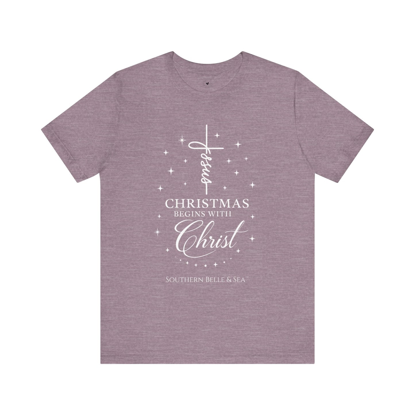 Christmas Begins With Christ T-Shirt (13 Colors) | Southern Belle & Sea™ - Southern Belle & Sea
