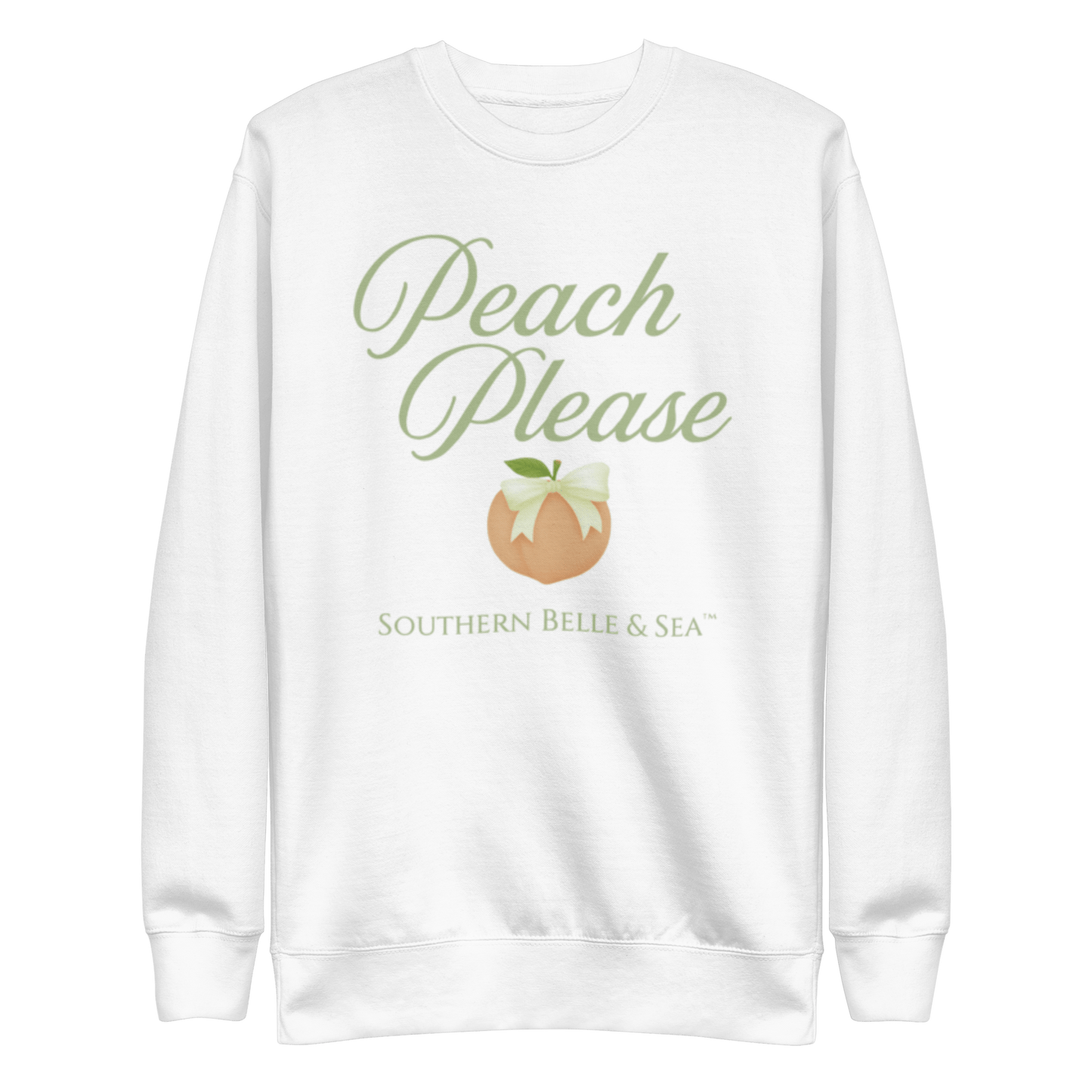 Classic Fleece Sweatshirt– Georgia Belle Peach Collection | Southern Belle & Sea™ - Southern Belle & Sea