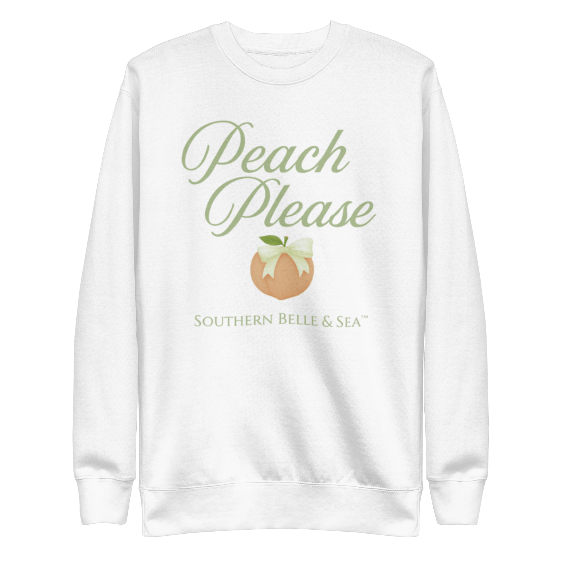 Classic Fleece Sweatshirt– Georgia Belle Peach Collection | Southern Belle & Sea™ - Southern Belle & Sea