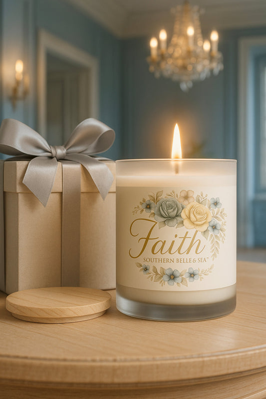 Faith — Virtue Collection Frost Candle | Southern Belle & Sea - Southern Belle & Sea
