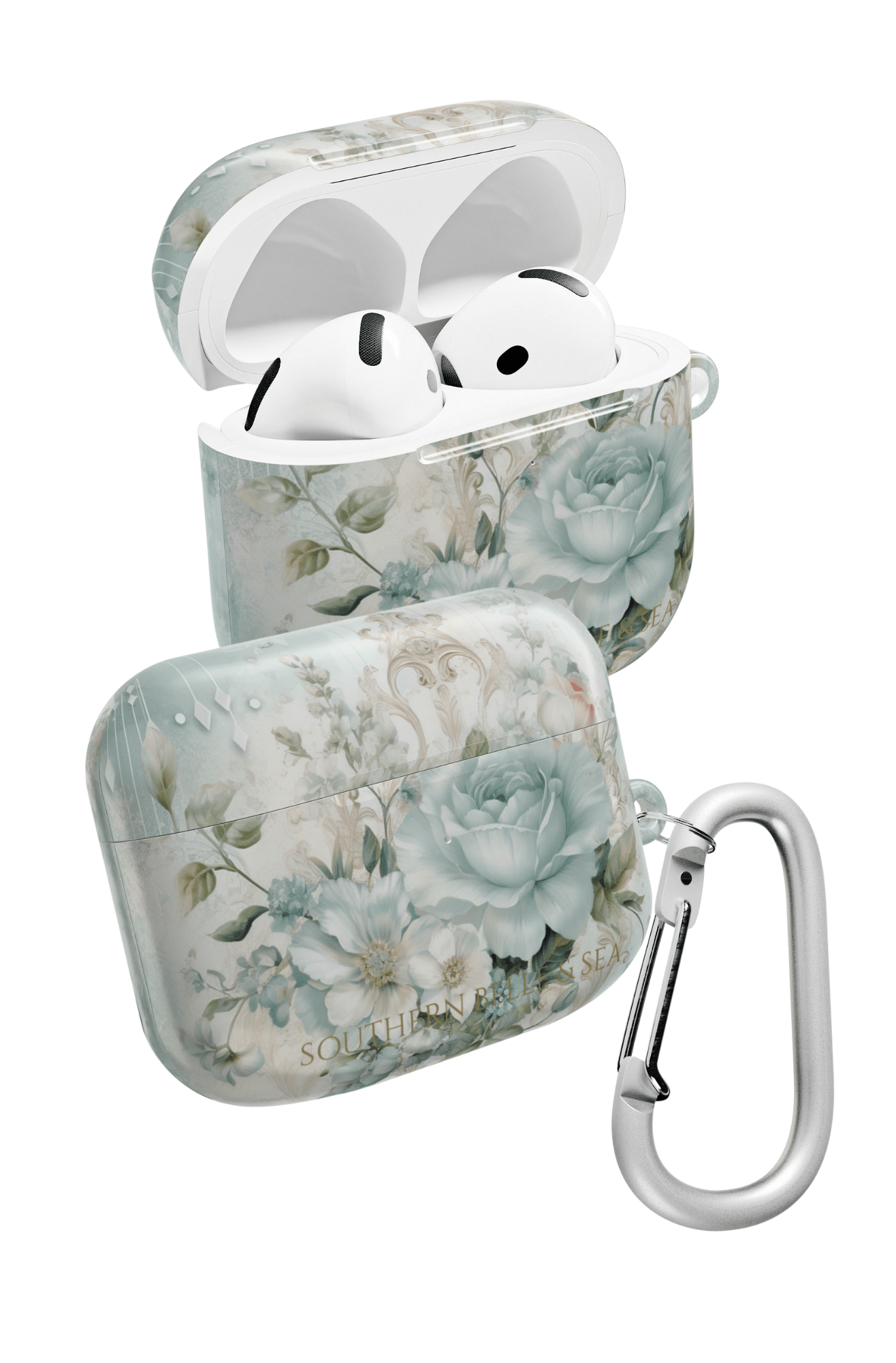 Floral Elegance AirPods Case — Feminine Floral Tech Accessory | Southern Belle & Sea™ - Southern Belle & Sea