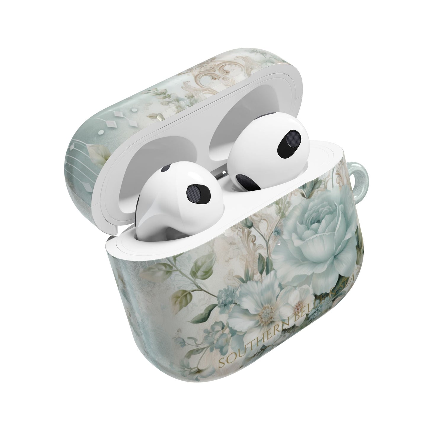 Floral Elegance AirPods Case — Feminine Floral Tech Accessory | Southern Belle & Sea™ - Southern Belle & Sea
