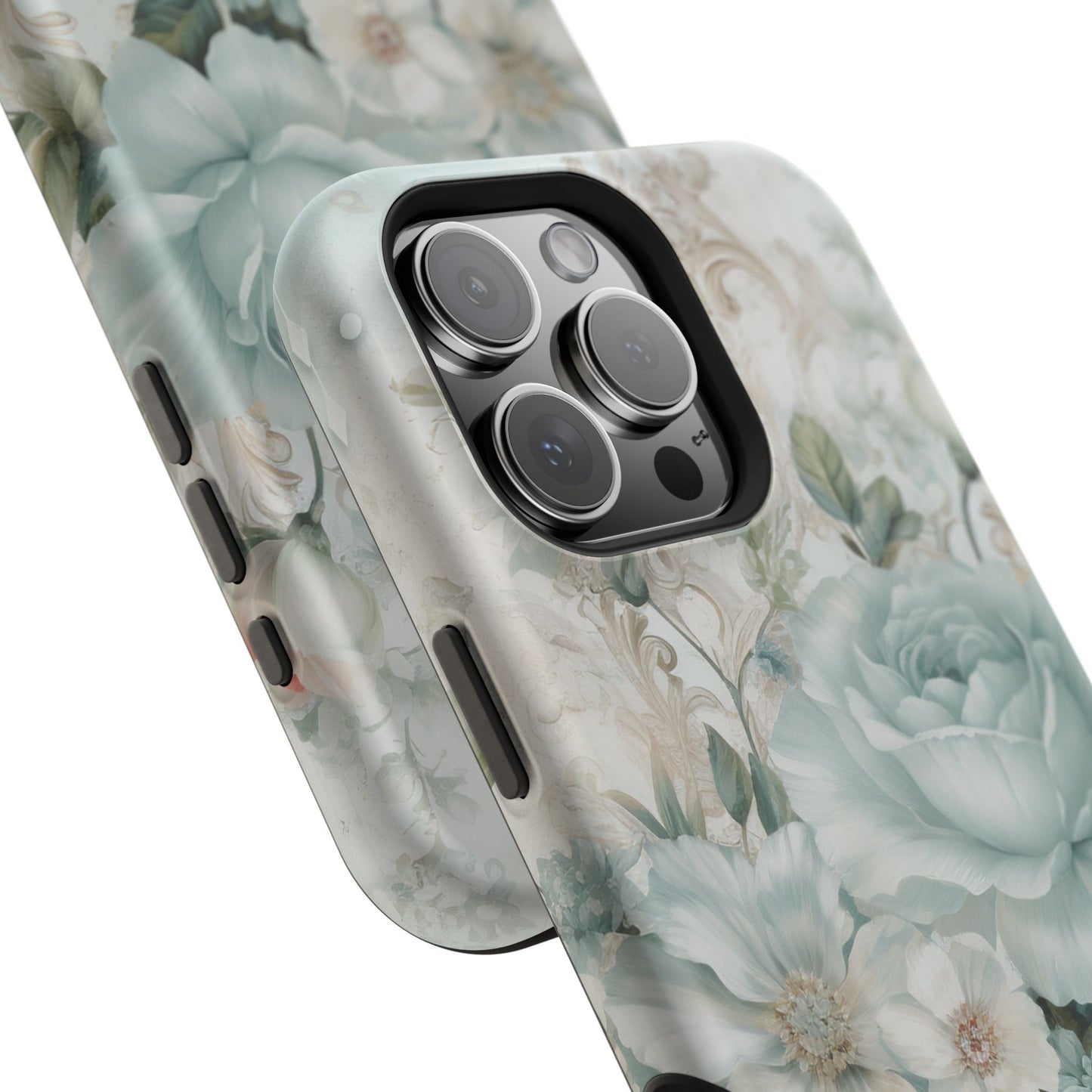 Floral Elegance iPhone Case — MagSafe Compatible Protective Phone Cover | Southern Belle & Sea™ - Southern Belle & Sea