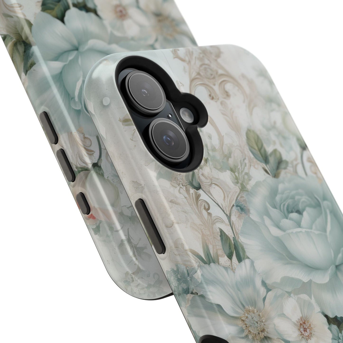 Floral Elegance iPhone Case — MagSafe Compatible Protective Phone Cover | Southern Belle & Sea™ - Southern Belle & Sea