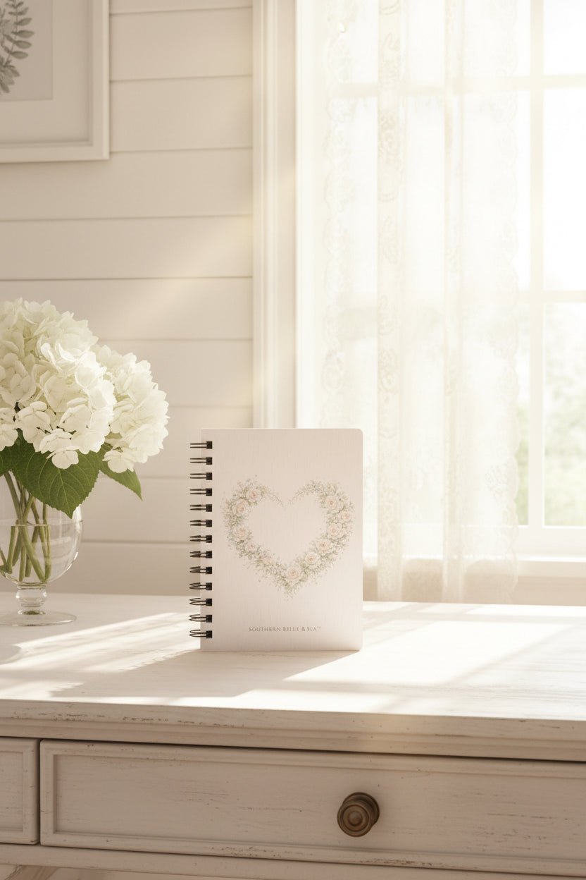 Floral Heart of Grace Journal — Let Love Lead | Southern Belle & Sea™ - Southern Belle & Sea
