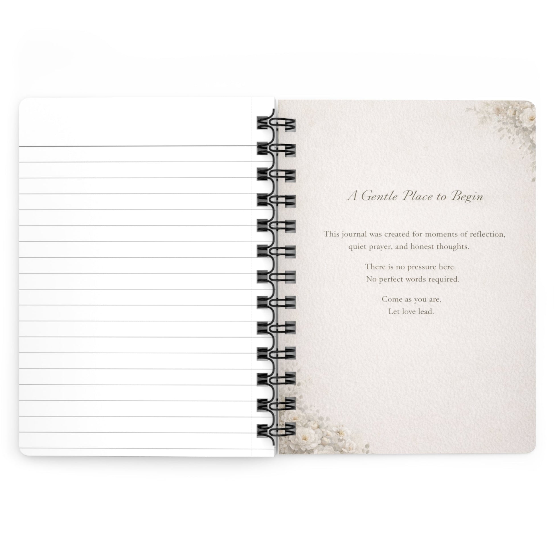 Floral Heart of Grace Journal — Let Love Lead | Southern Belle & Sea™ - Southern Belle & Sea