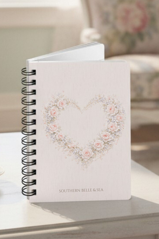 Floral Heart of Grace Journal — Let Love Lead | Southern Belle & Sea™ - Southern Belle & Sea