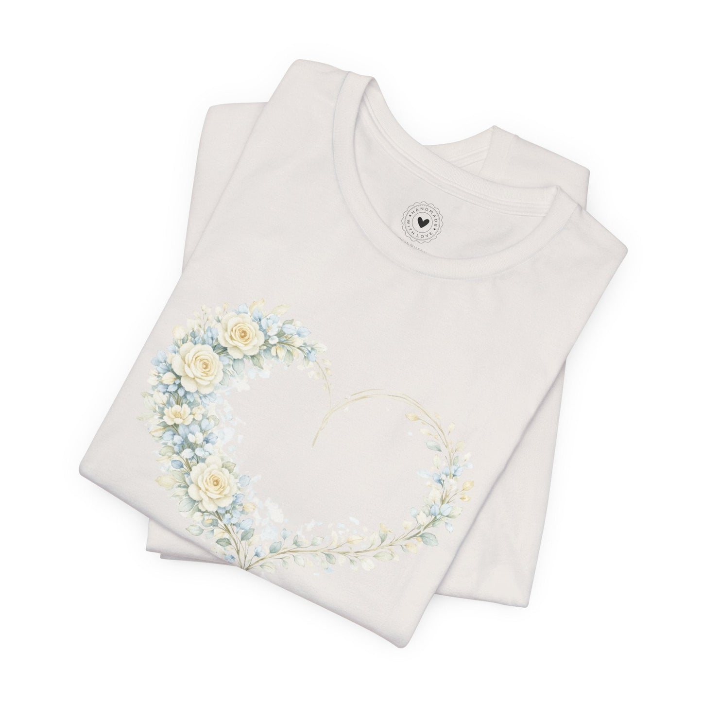 Floral Heart of Grace Tee | Soft Watercolor Faith Shirt | Southern Belle & Sea™ - Southern Belle & Sea