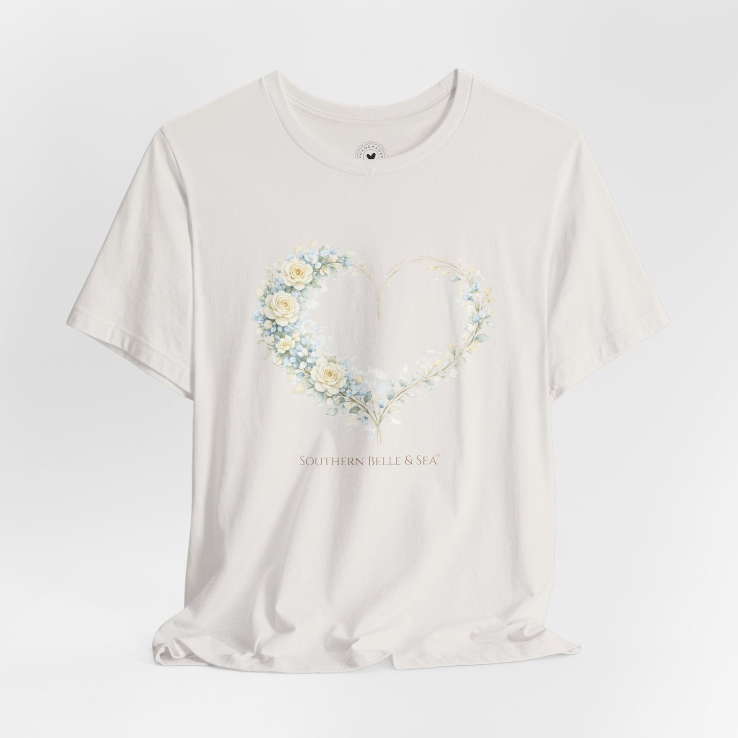Floral Heart of Grace Tee | Soft Watercolor Faith Shirt | Southern Belle & Sea™ - Southern Belle & Sea