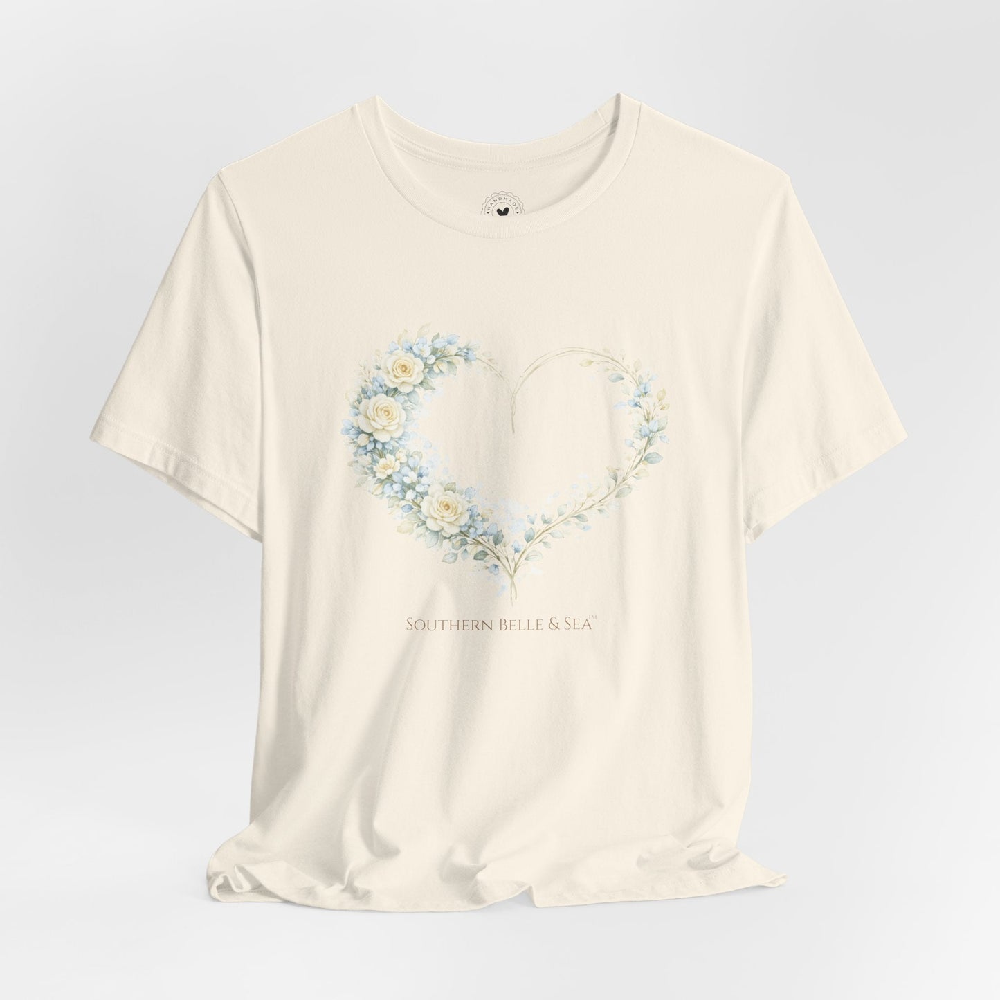 Floral Heart of Grace Tee | Soft Watercolor Faith Shirt | Southern Belle & Sea™ - Southern Belle & Sea