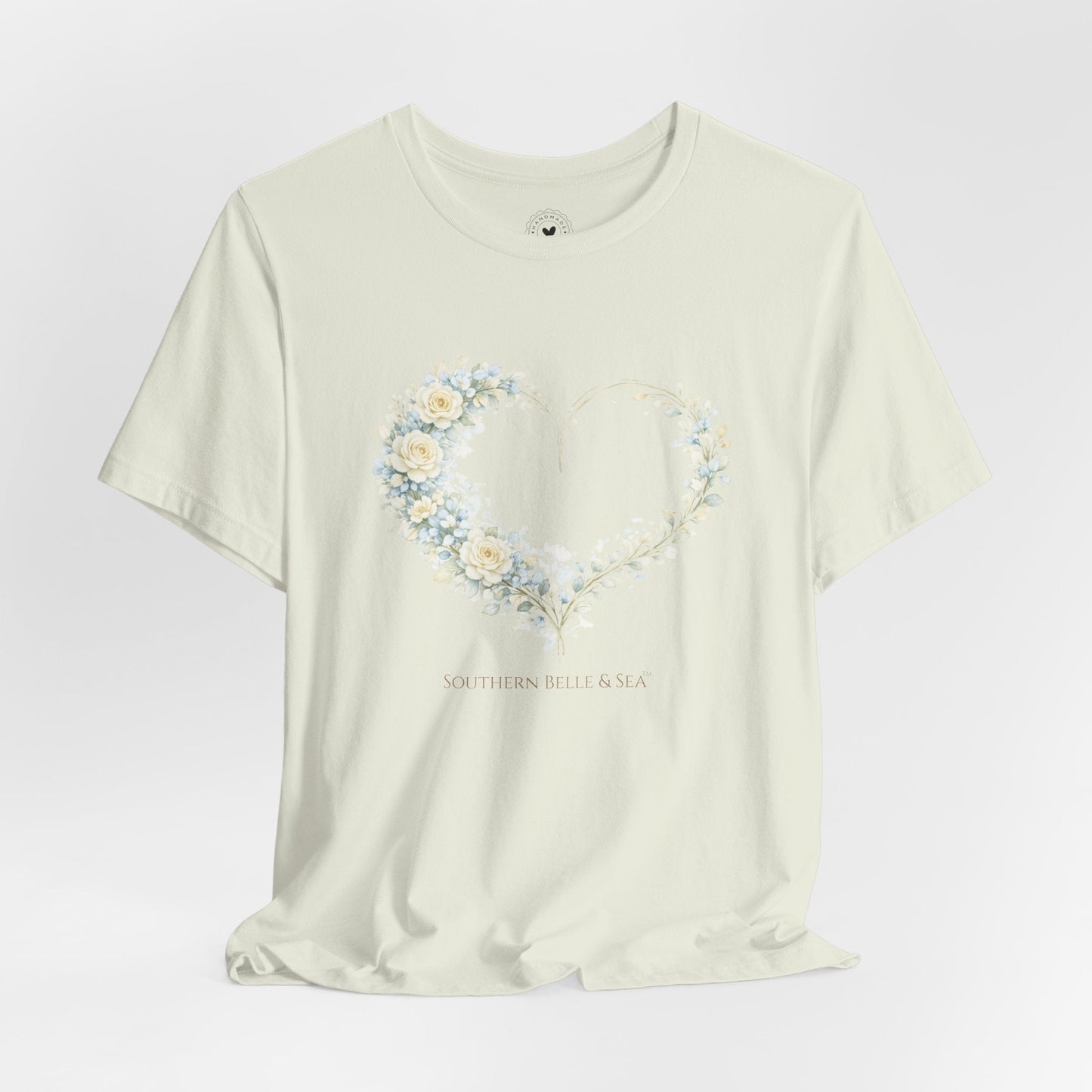Floral Heart of Grace Tee | Soft Watercolor Faith Shirt | Southern Belle & Sea™ - Southern Belle & Sea