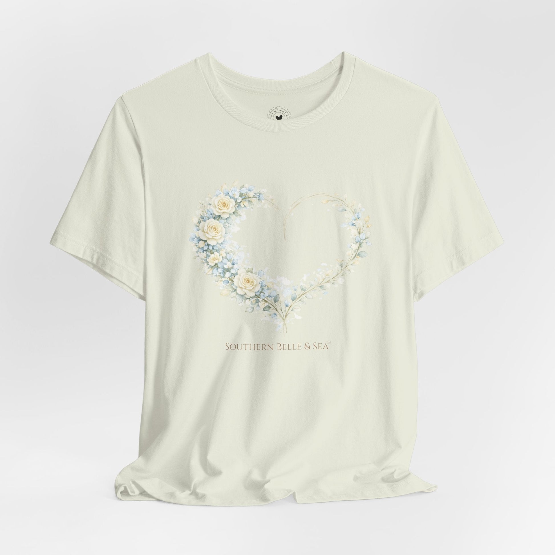 Floral Heart of Grace Tee | Soft Watercolor Faith Shirt | Southern Belle & Sea™ - Southern Belle & Sea