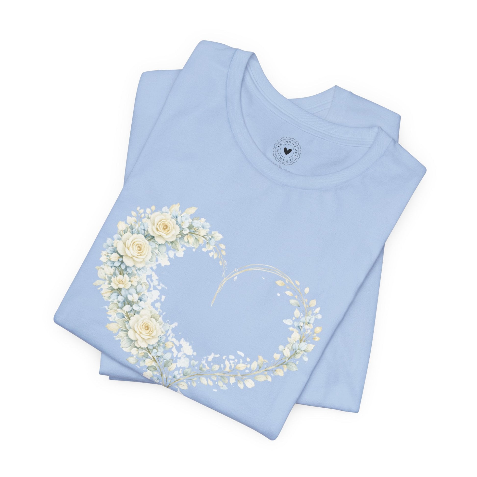 Floral Heart of Grace Tee | Soft Watercolor Faith Shirt | Southern Belle & Sea™ - Southern Belle & Sea