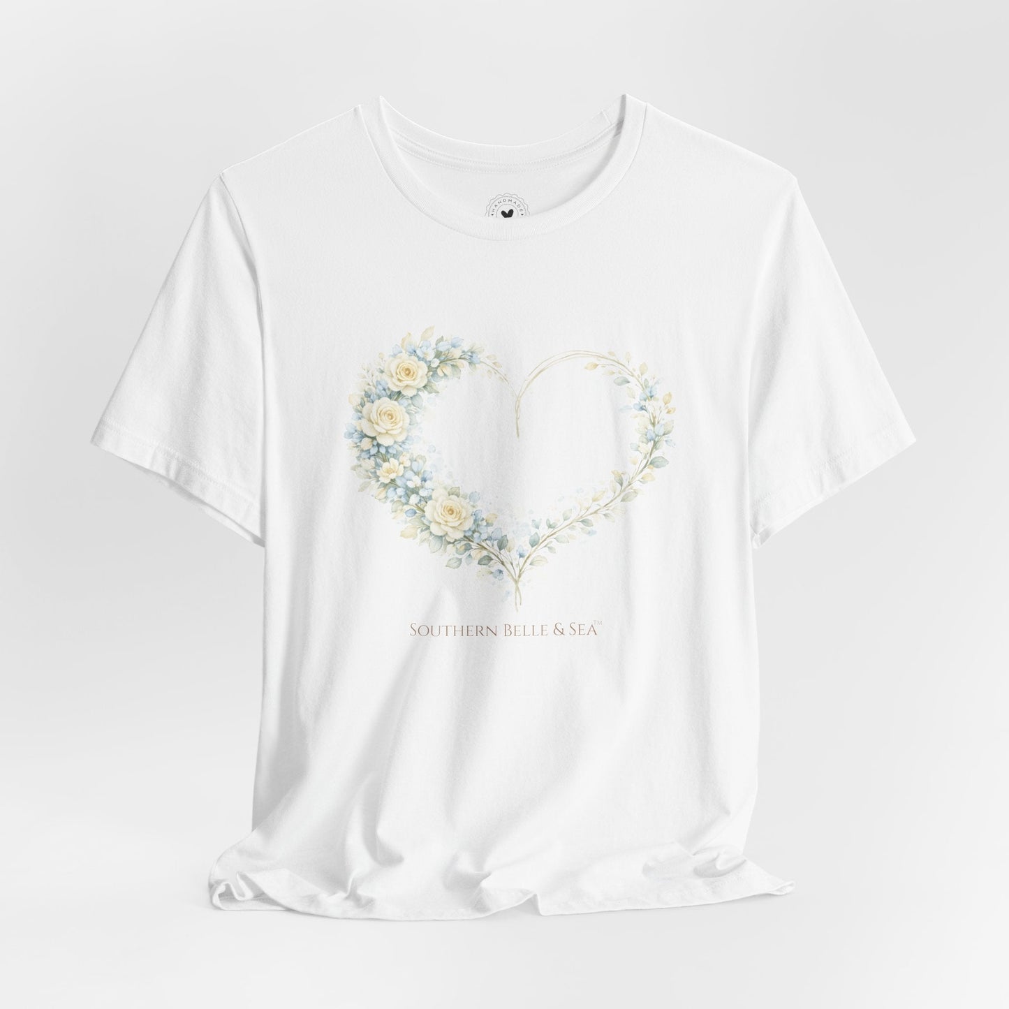 Floral Heart of Grace Tee | Soft Watercolor Faith Shirt | Southern Belle & Sea™ - Southern Belle & Sea