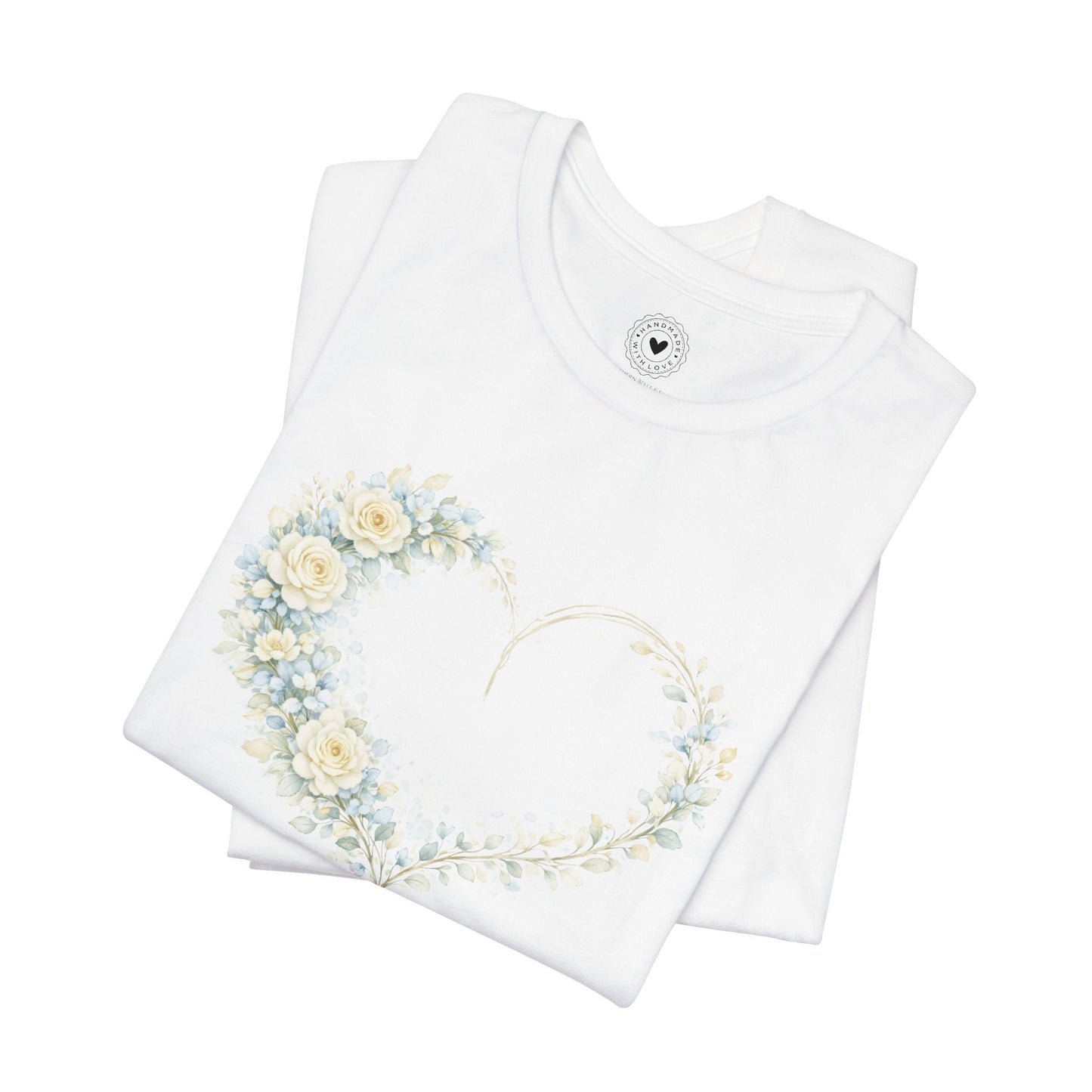 Floral Heart of Grace Tee | Soft Watercolor Faith Shirt | Southern Belle & Sea™ - Southern Belle & Sea