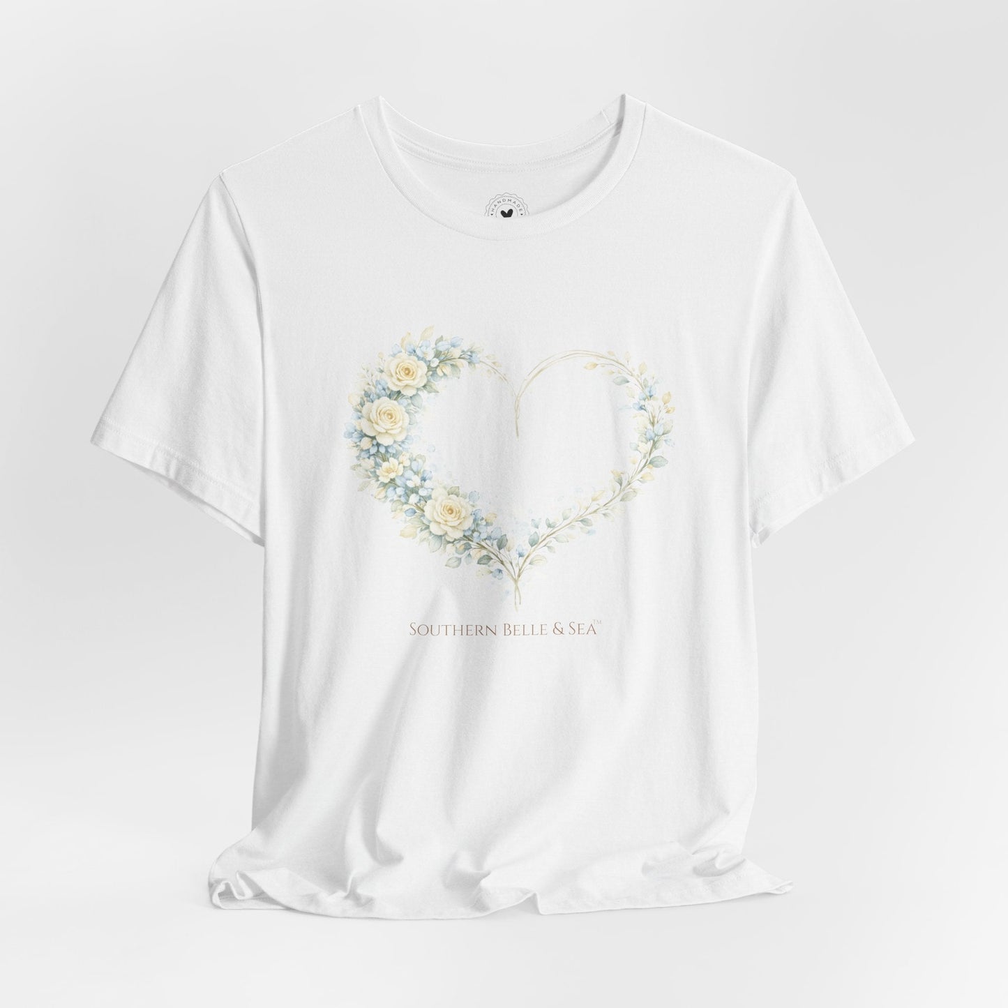 Floral Heart of Grace Tee | Soft Watercolor Faith Shirt | Southern Belle & Sea™ - Southern Belle & Sea
