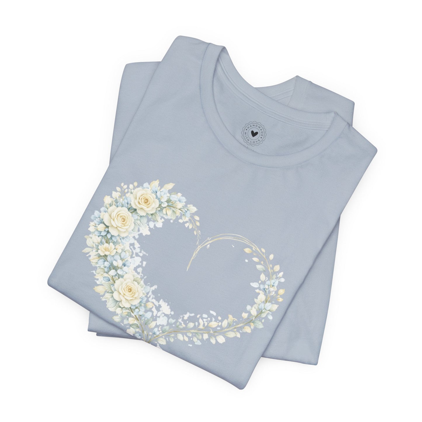 Floral Heart of Grace Tee | Soft Watercolor Faith Shirt | Southern Belle & Sea™ - Southern Belle & Sea