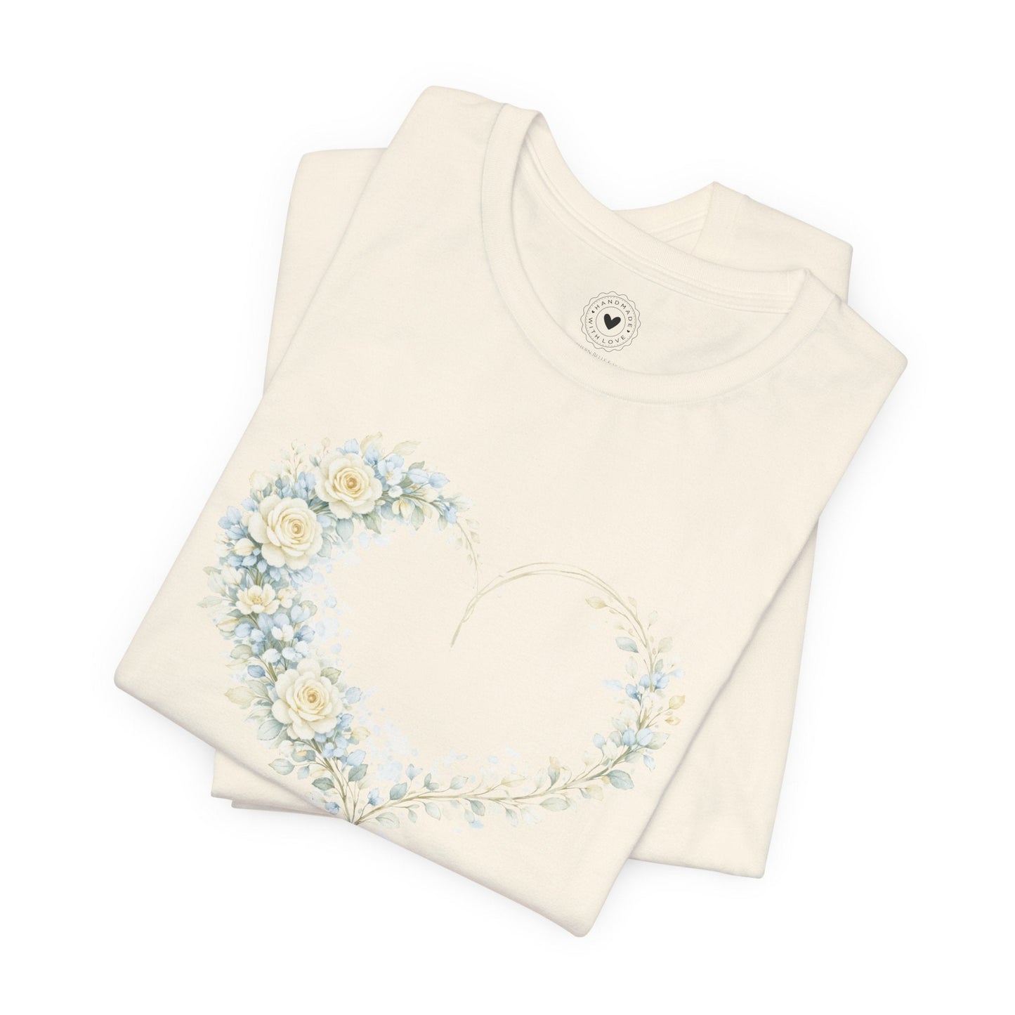 Floral Heart of Grace Tee | Soft Watercolor Faith Shirt | Southern Belle & Sea™ - Southern Belle & Sea