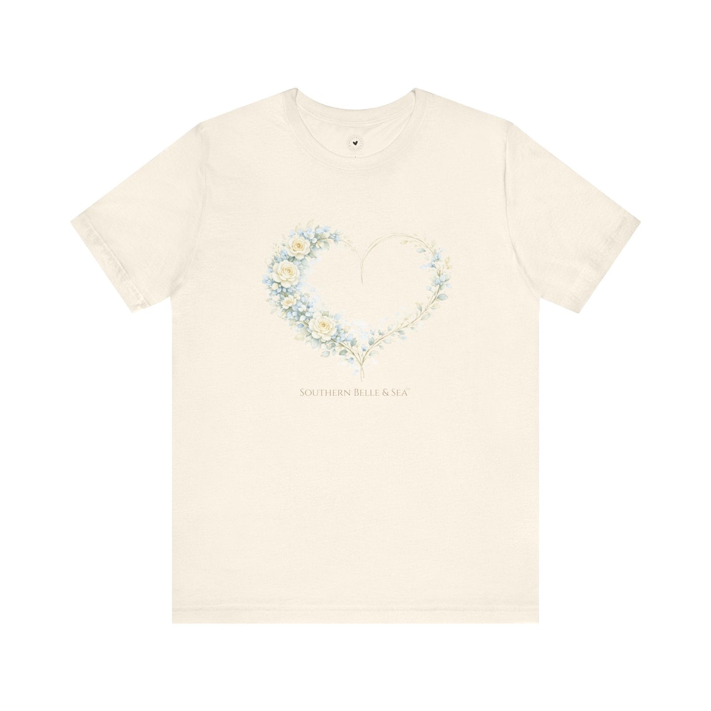 Floral Heart of Grace Tee | Soft Watercolor Faith Shirt | Southern Belle & Sea™ - Southern Belle & Sea