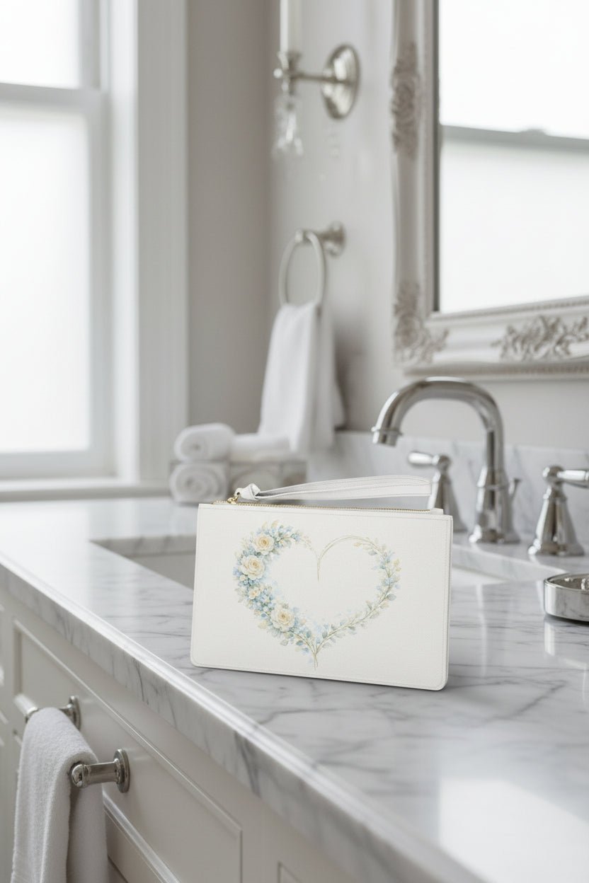 Floral Heart of Grace Wristlet Clutch Bag | Southern Belle & Sea™ - Southern Belle & Sea