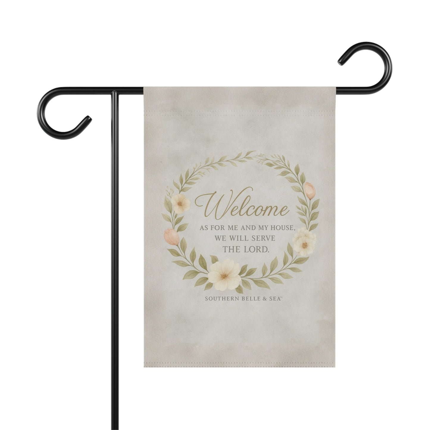 For We Walk by Faith Garden Flag | Southern Belle & Sea™ - Southern Belle & Sea