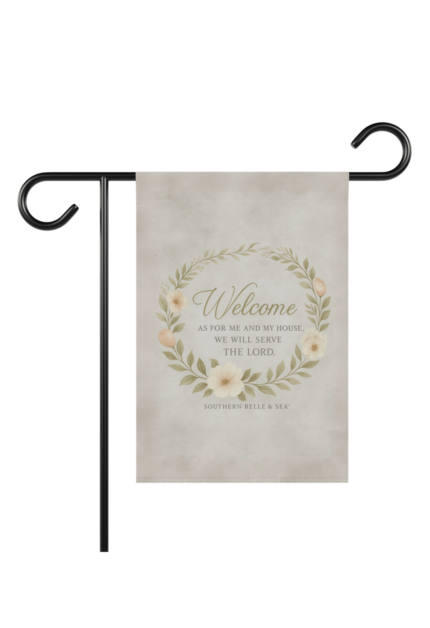 For We Walk by Faith Garden Flag | Southern Belle & Sea™ - Southern Belle & Sea