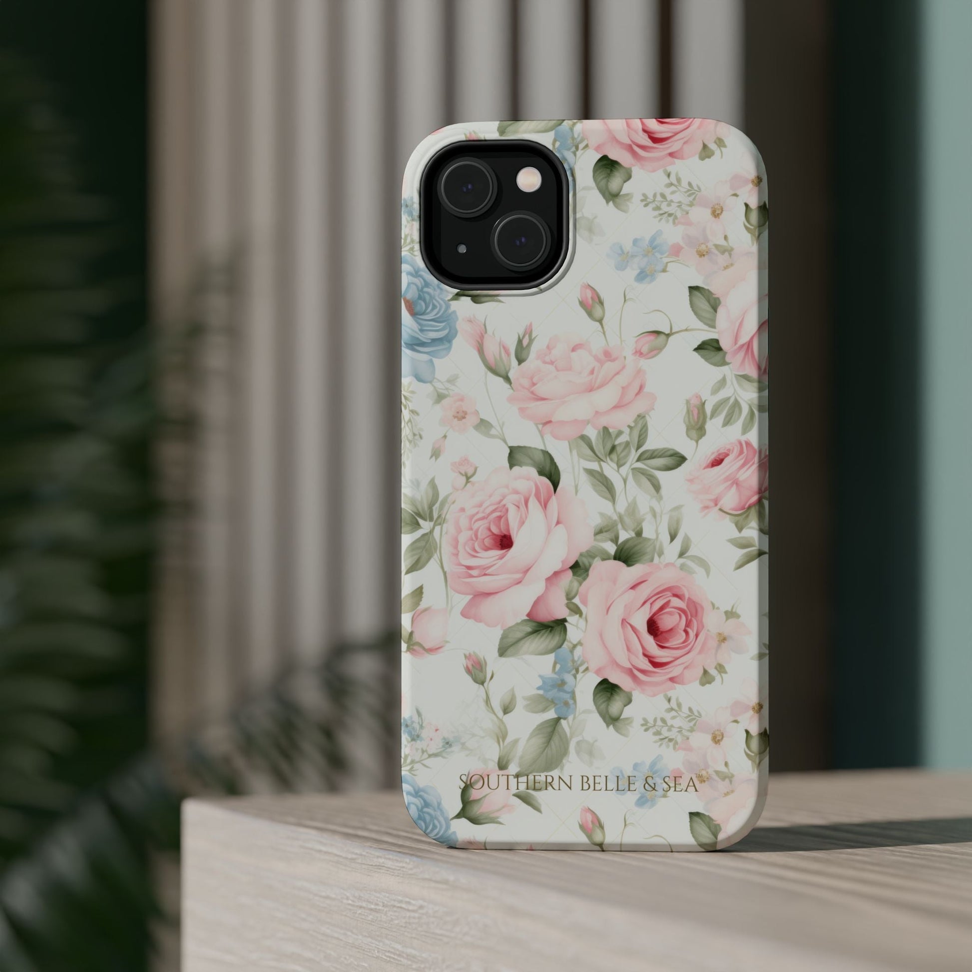Garden Grace Floral Magnetic iPhone Case — Garden Grace Series | Southern Belle & Sea™ - Southern Belle & Sea