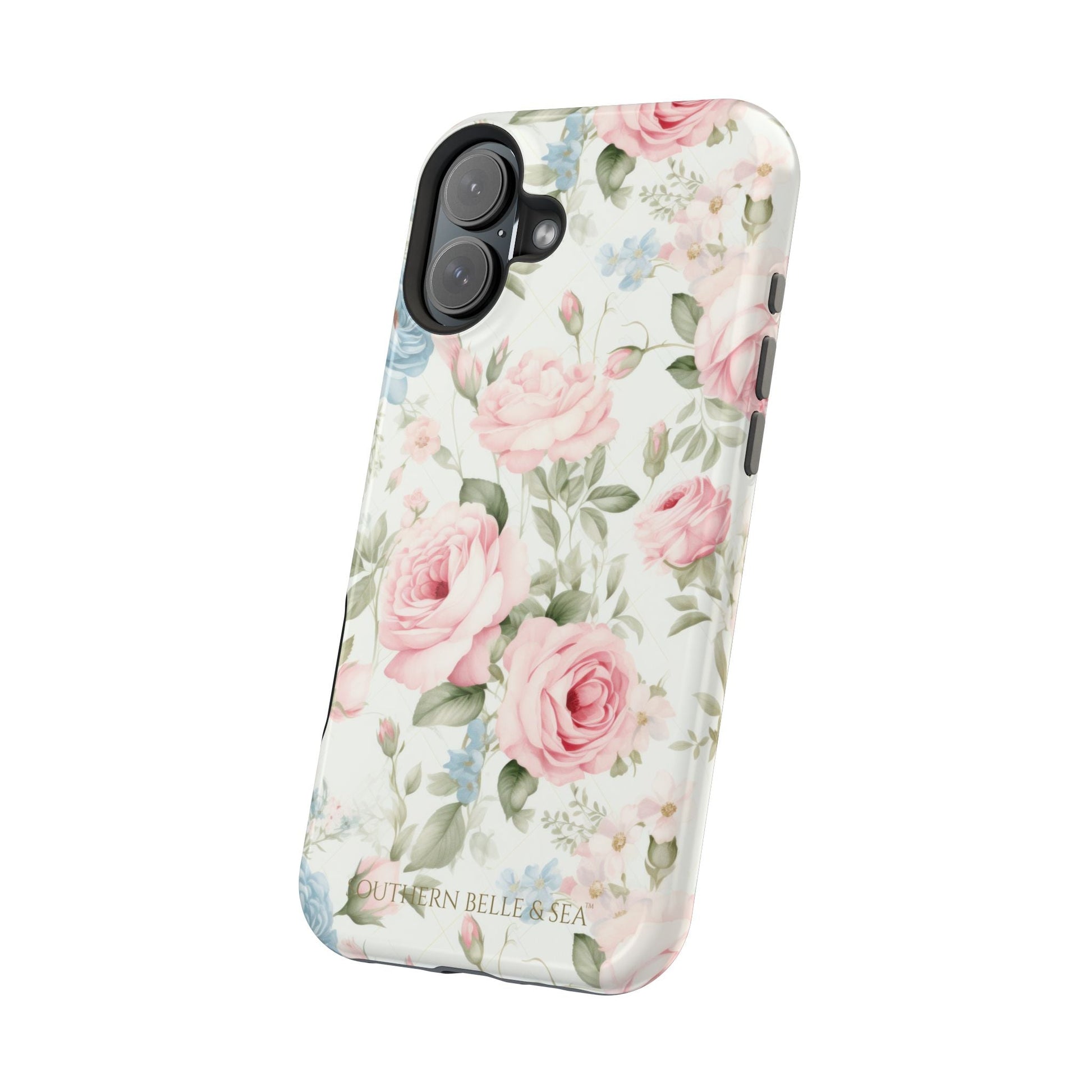 Garden Grace Floral Magnetic iPhone Case — Garden Grace Series | Southern Belle & Sea™ - Southern Belle & Sea