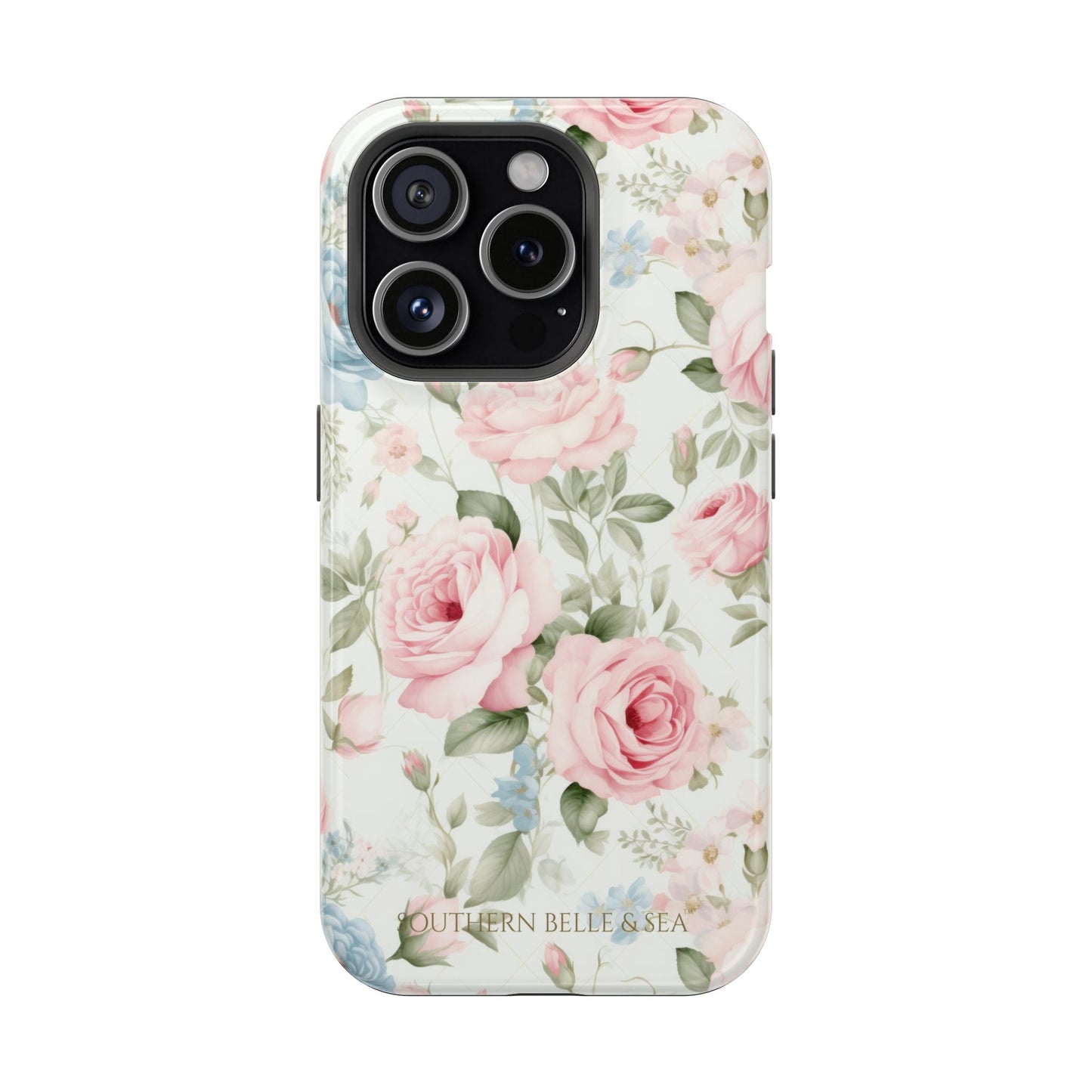 Garden Grace Floral Magnetic iPhone Case — Garden Grace Series | Southern Belle & Sea™ - Southern Belle & Sea