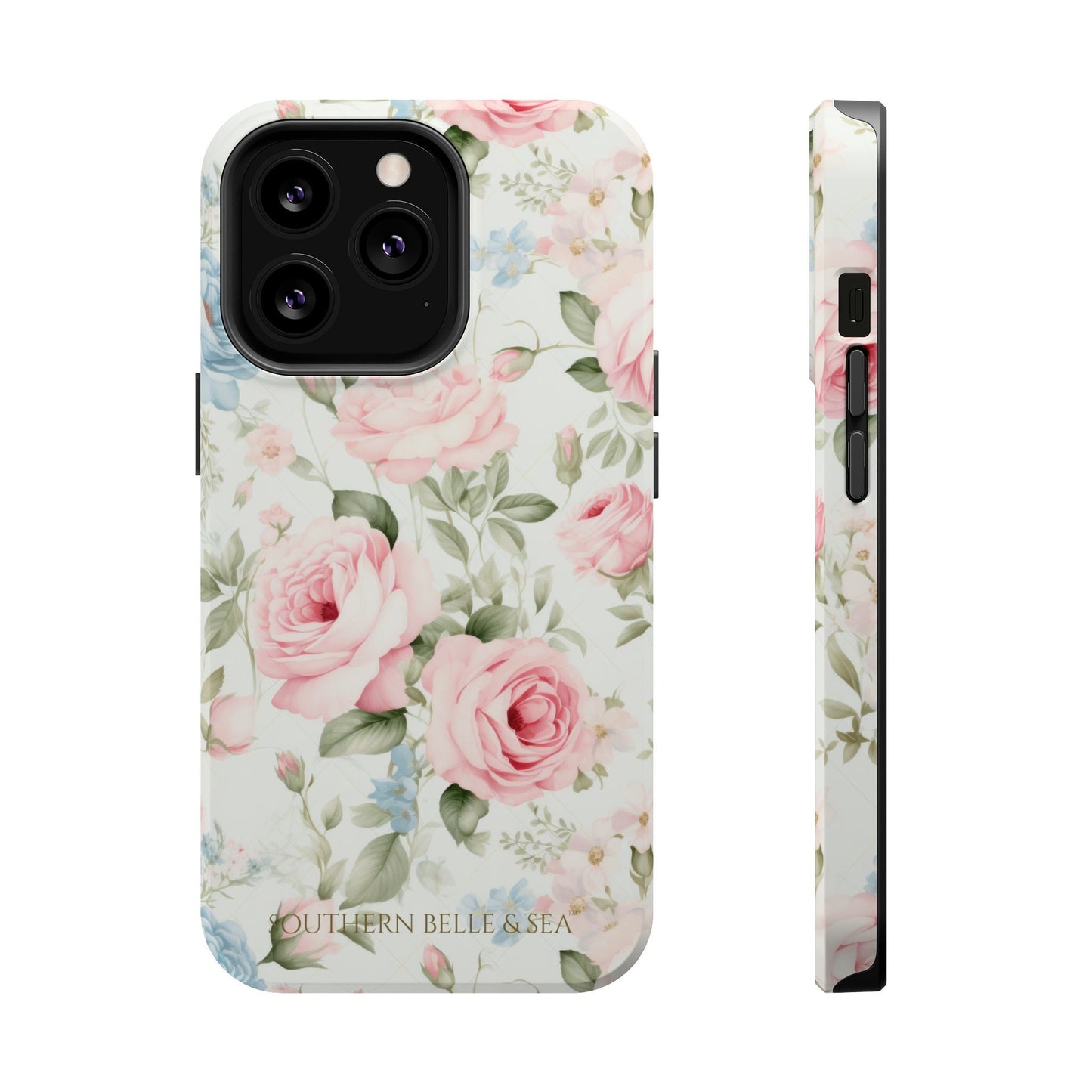 Garden Grace Floral Magnetic iPhone Case — Garden Grace Series | Southern Belle & Sea™ - Southern Belle & Sea