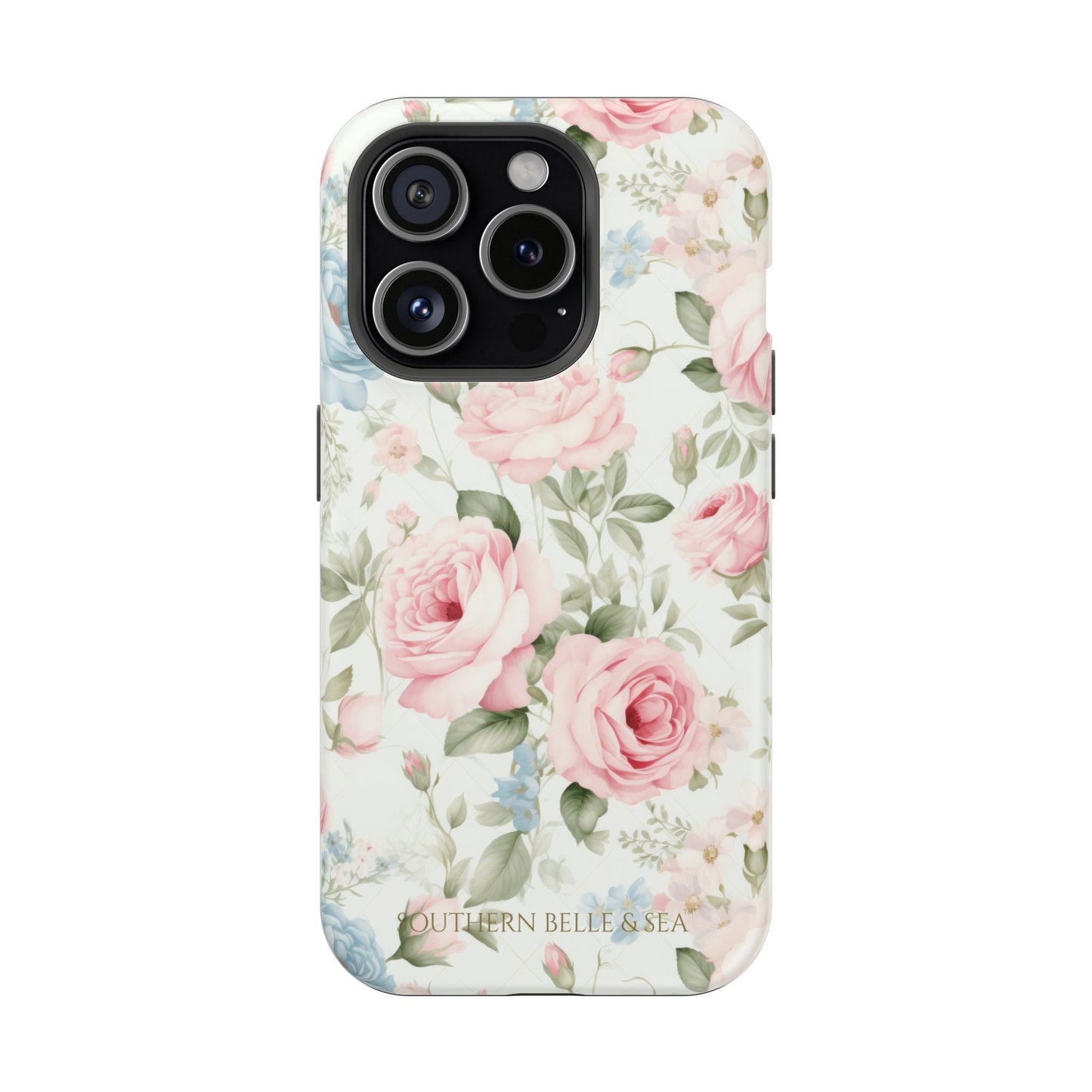 Garden Grace Floral Magnetic iPhone Case — Garden Grace Series | Southern Belle & Sea™ - Southern Belle & Sea