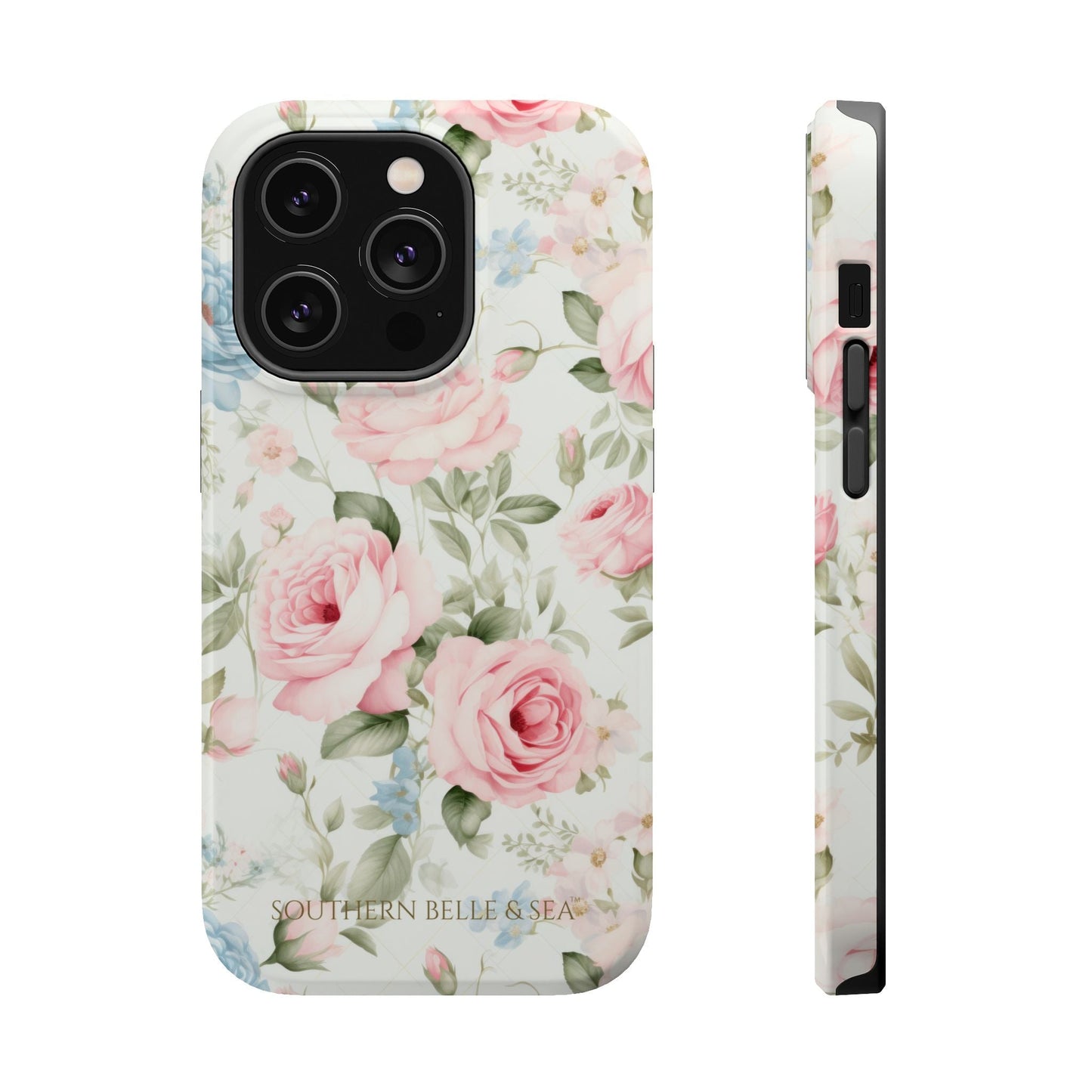 Garden Grace Floral Magnetic iPhone Case — Garden Grace Series | Southern Belle & Sea™ - Southern Belle & Sea