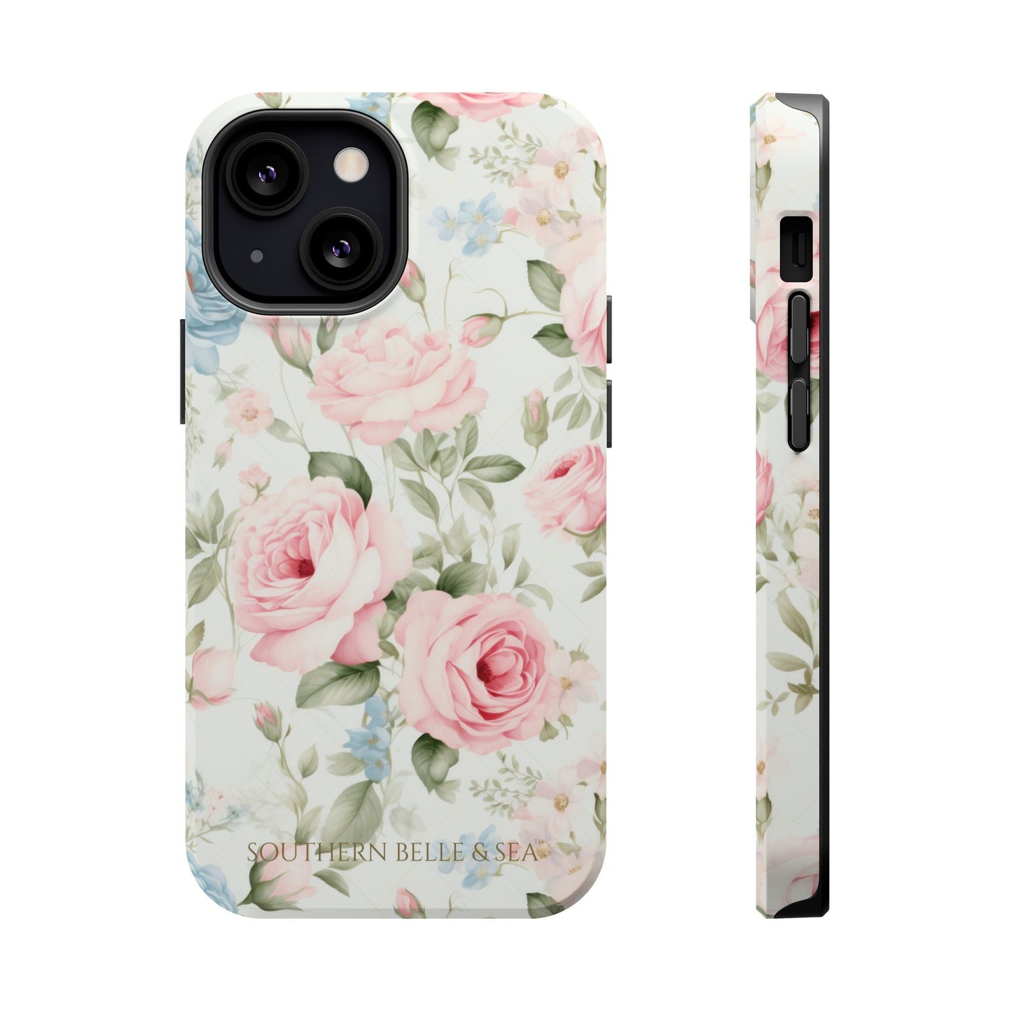 Garden Grace Floral Magnetic iPhone Case — Garden Grace Series | Southern Belle & Sea™ - Southern Belle & Sea