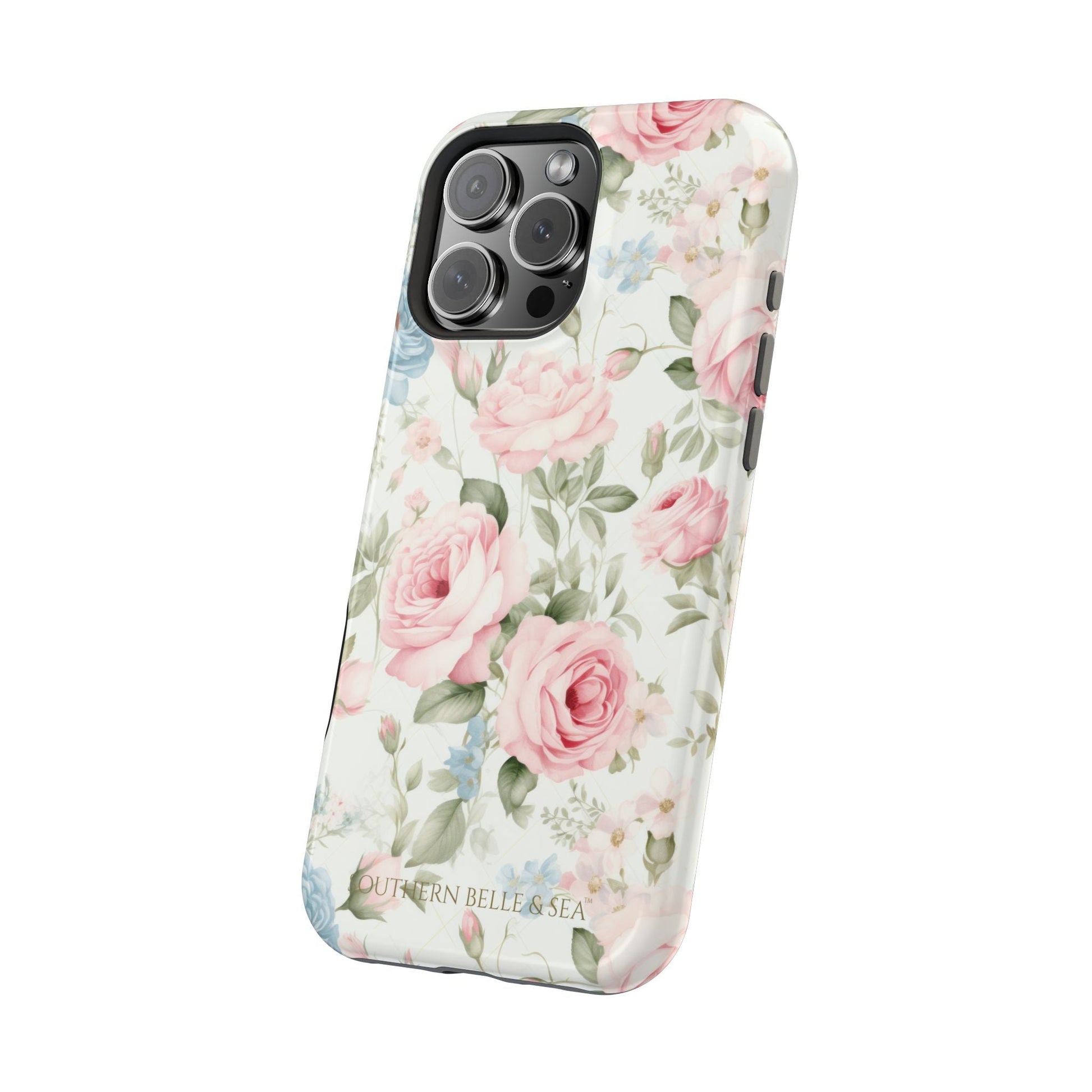 Garden Grace Floral Magnetic iPhone Case — Garden Grace Series | Southern Belle & Sea™ - Southern Belle & Sea
