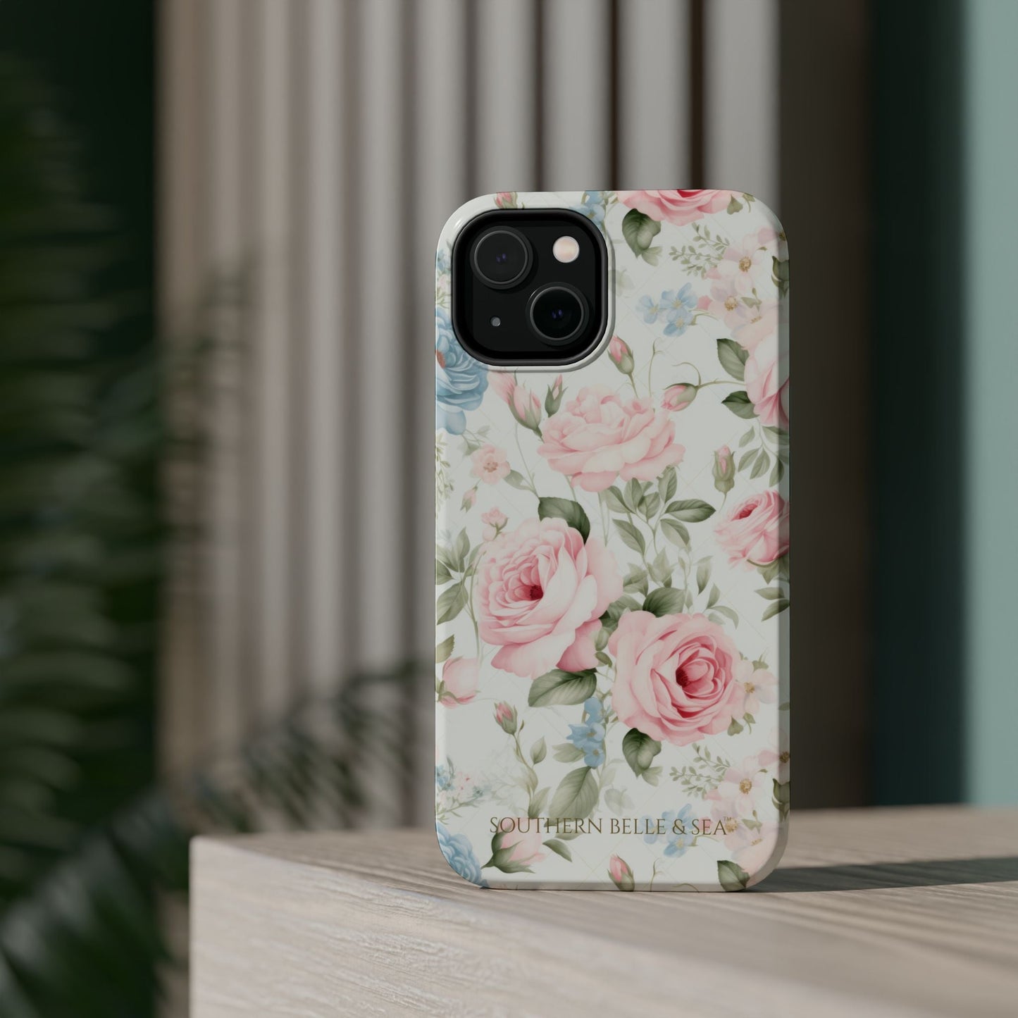 Garden Grace Floral Magnetic iPhone Case — Garden Grace Series | Southern Belle & Sea™ - Southern Belle & Sea