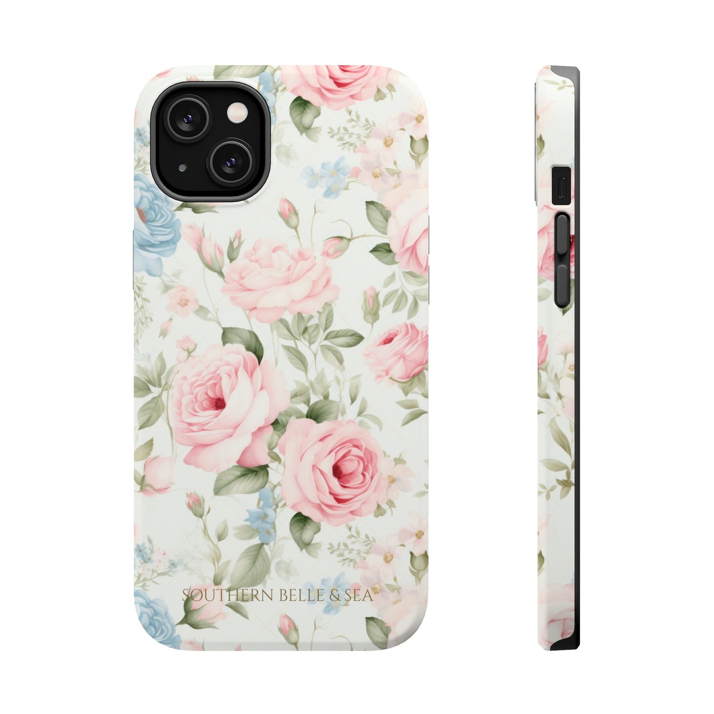 Garden Grace Floral Magnetic iPhone Case — Garden Grace Series | Southern Belle & Sea™ - Southern Belle & Sea