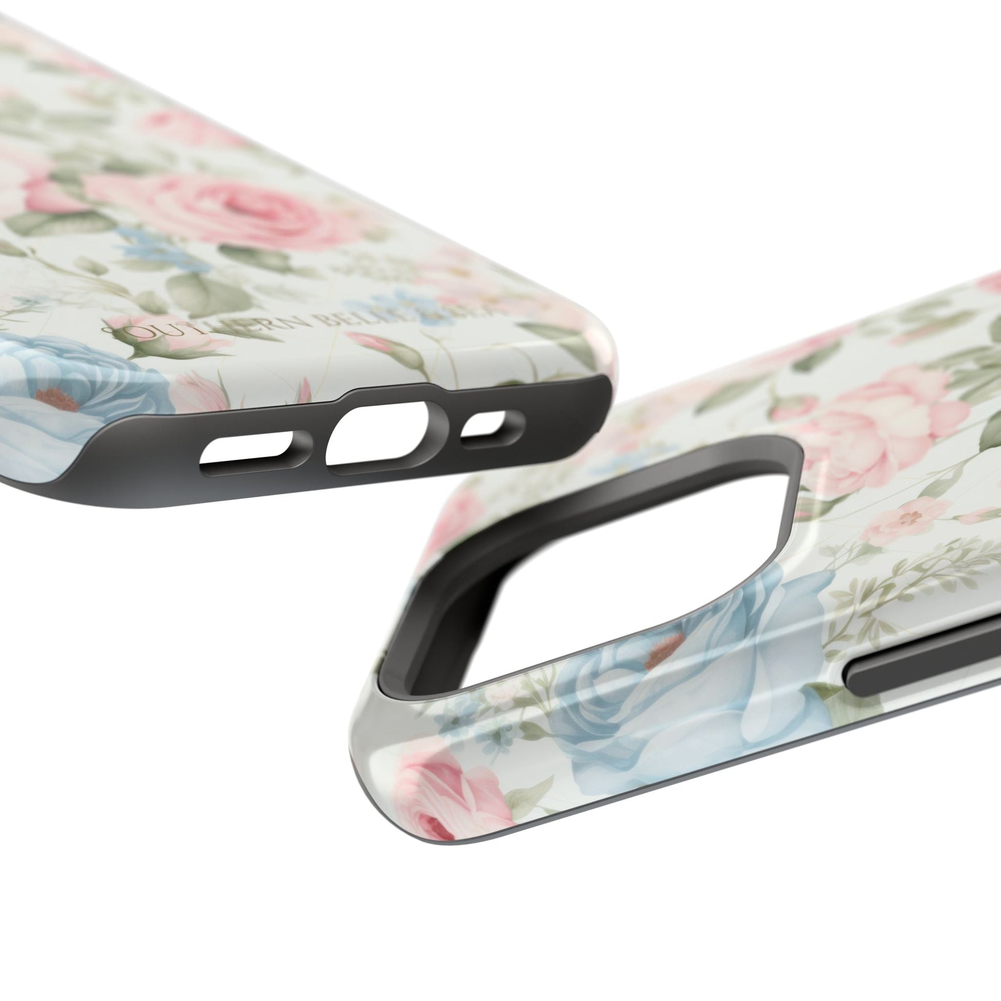 Garden Grace Floral Magnetic iPhone Case — Garden Grace Series | Southern Belle & Sea™ - Southern Belle & Sea