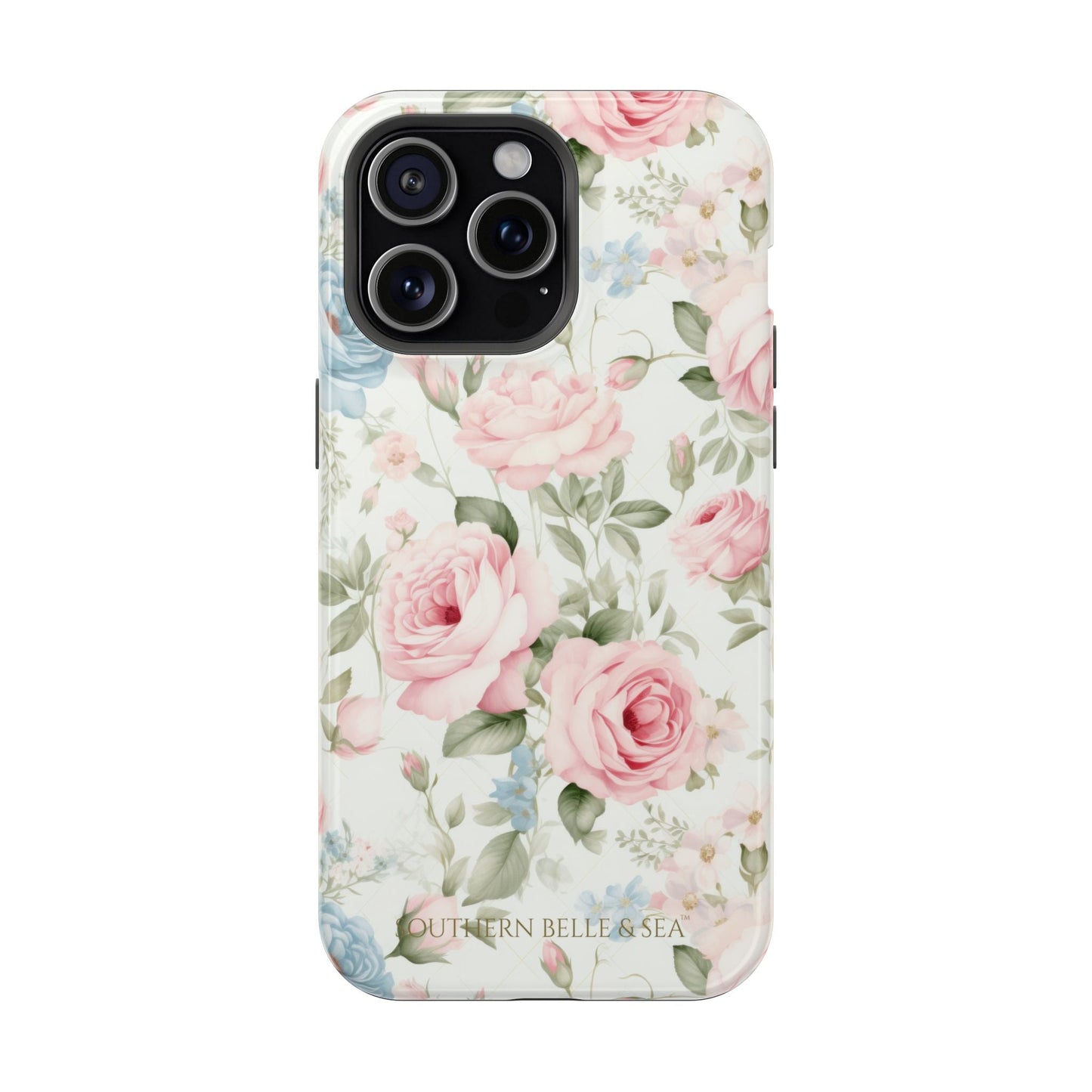 Garden Grace Floral Magnetic iPhone Case — Garden Grace Series | Southern Belle & Sea™ - Southern Belle & Sea