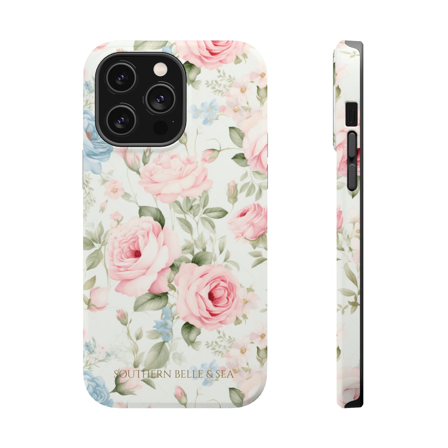 Garden Grace Floral Magnetic iPhone Case — Garden Grace Series | Southern Belle & Sea™ - Southern Belle & Sea