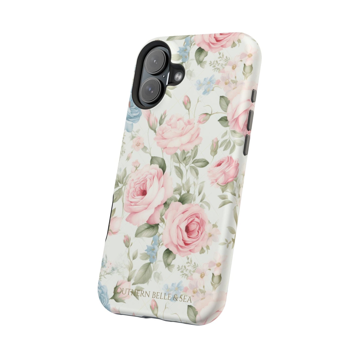 Garden Grace Floral Magnetic iPhone Case — Garden Grace Series | Southern Belle & Sea™ - Southern Belle & Sea