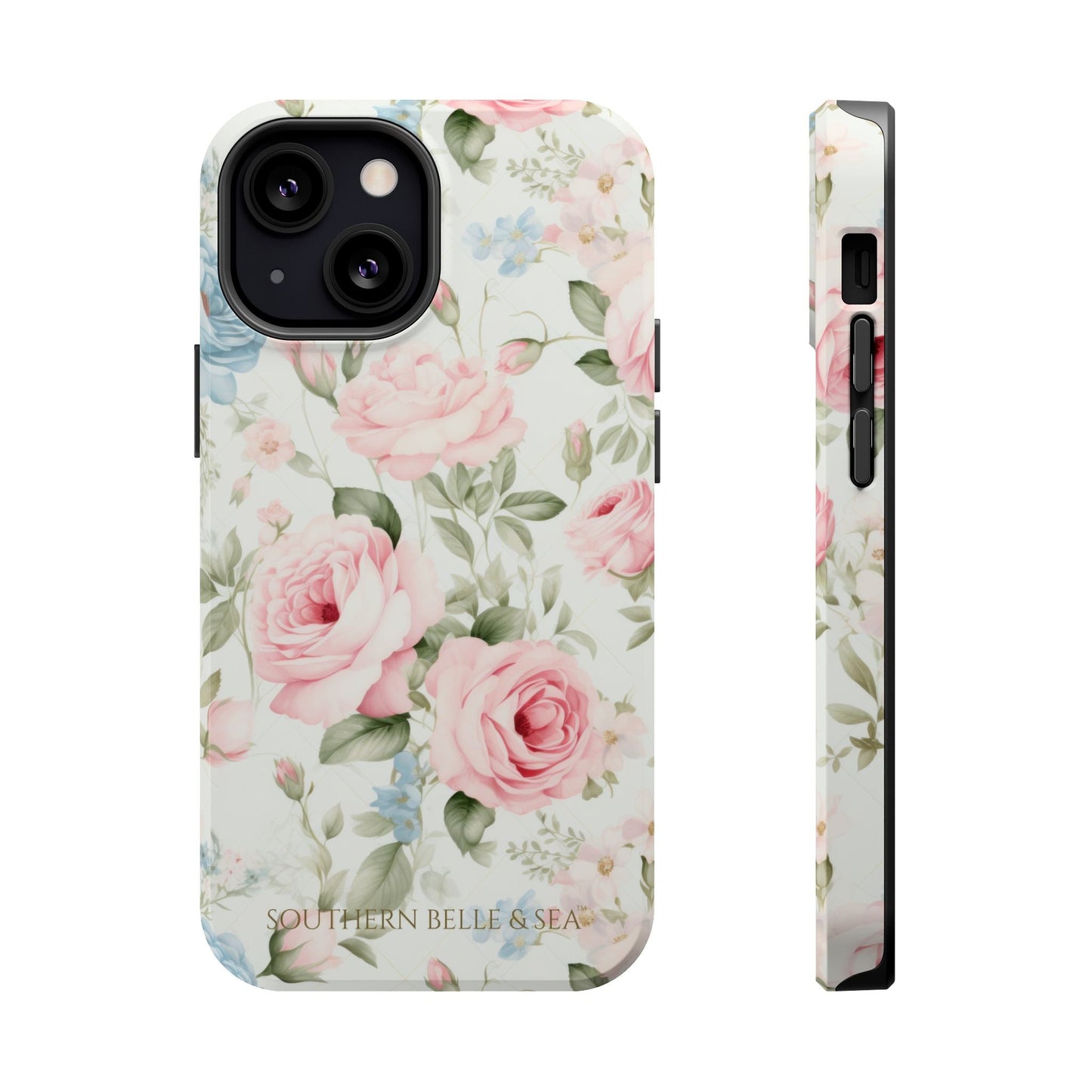 Garden Grace Floral Magnetic iPhone Case — Garden Grace Series | Southern Belle & Sea™ - Southern Belle & Sea