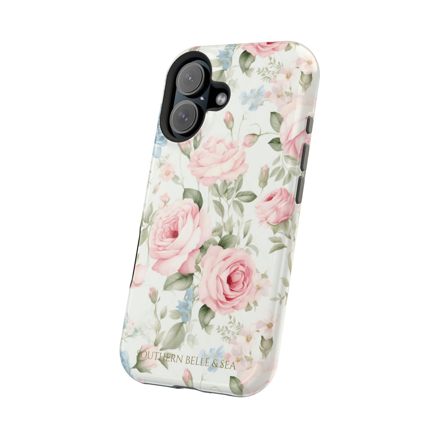 Garden Grace Floral Magnetic iPhone Case — Garden Grace Series | Southern Belle & Sea™ - Southern Belle & Sea