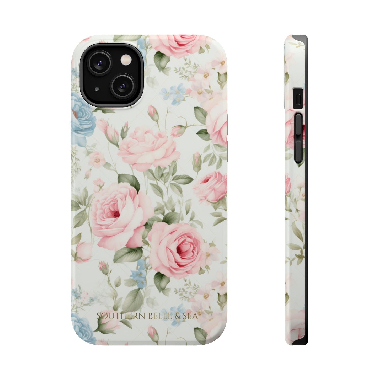 Garden Grace Floral Magnetic iPhone Case — Garden Grace Series | Southern Belle & Sea™ - Southern Belle & Sea