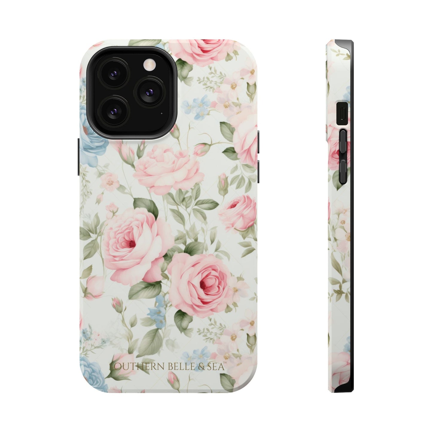 Garden Grace Floral Magnetic iPhone Case — Garden Grace Series | Southern Belle & Sea™ - Southern Belle & Sea