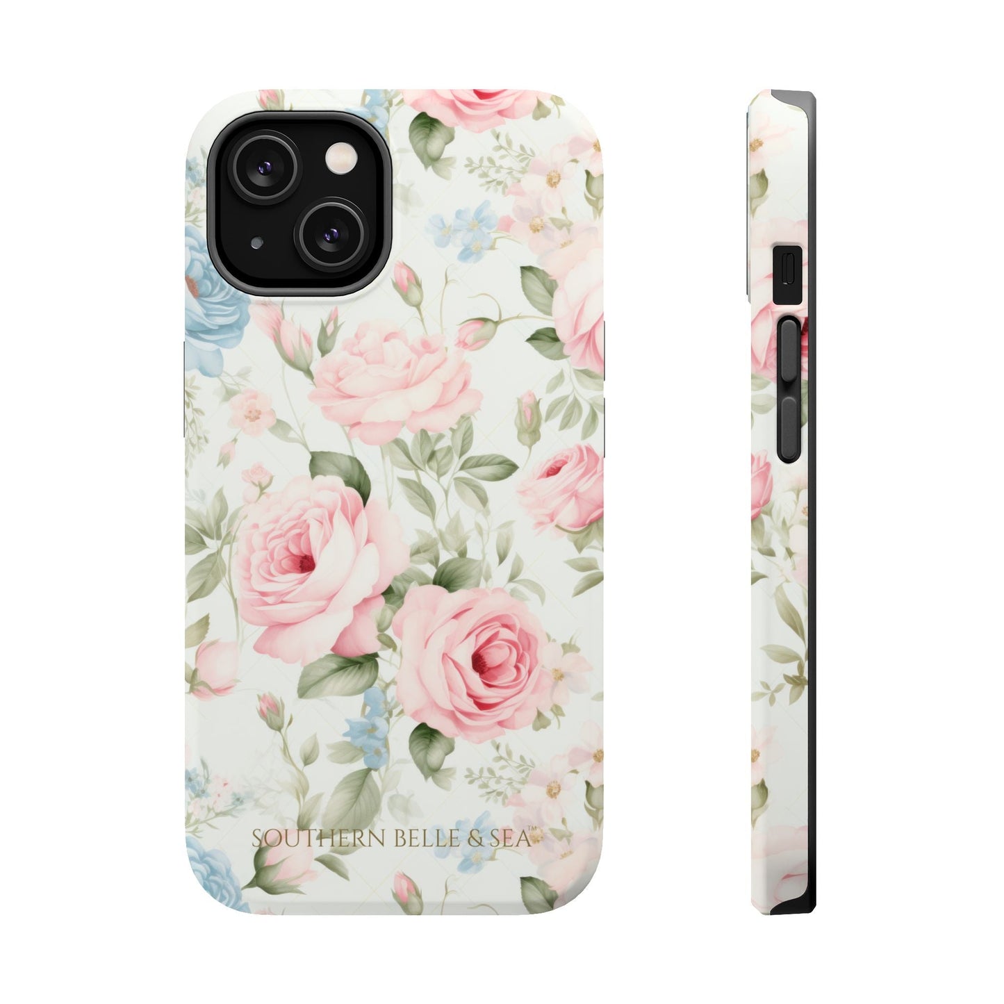 Garden Grace Floral Magnetic iPhone Case — Garden Grace Series | Southern Belle & Sea™ - Southern Belle & Sea