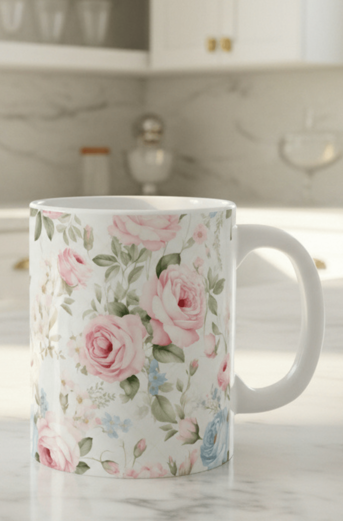 Garden Grace “Love • 1 Corinthians 13” Ceramic Mug — Garden Grace Series | Southern Belle & Sea™ - Southern Belle & Sea